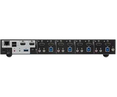 ATEN 4 prievadų USB 3.0 4K HDMI dviejų ekranų KVMP™ komutatorius, 4096 x 2160 pikselių, 4K Ultra HD, 4,42 W, juodas