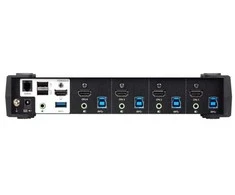 ATEN 4 prievadų USB 3.0 4K HDMI KVMP™ komutatorius su garso maišytuvo režimu, 4096 x 2160 pikselių, 4K Ultra HD, 2,535 W, juodas