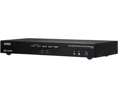 ATEN 4 prievadų USB 3.0 4K HDMI dviejų ekranų KVMP™ komutatorius, 4096 x 2160 pikselių, 4K Ultra HD, 4,42 W, juodas