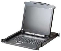 Valiklis Aten KVM Slideaway konsolė 17 colių LCD