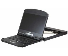 Valiklis Konsolė KVM Aten ATEN CL3800NW Konsolė KVM USB HDMI DVI VGA su podwójną szyną, układ FR