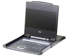 Valiklis Konsolė KVM Aten ATEN CL6700MW IT Single Rail 17,3''-LCD konsolė (USB, HDMI / DVI / VGA) IT-Layout