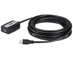ATEN USB 3.0 prailginimo kabelis (5 m), 5 m, USB A, USB A, USB 3.2 Gen 1 (3.1 Gen 1), 5 Gbit/s, juodas
