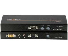 ATEN USB VGA KVM ilgintuvas su garsu, RS-232 ir Deskew (300 m), siųstuvas ir imtuvas, laidinis, 300 m, Cat5, 1920 x 1200 pikselių, 1920 x 1200, 1280 x 1024