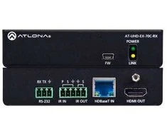 Atlona AT-UHD-EX-70C-RX, 4096 x 2160 pikselių, AV imtuvas, 70 m, laidinis, juodas, HDCP