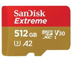 Atminties kortelė 512 GB „Micro SDXC SANDISK Extreme 190 MB/130 MB“ kortelė
