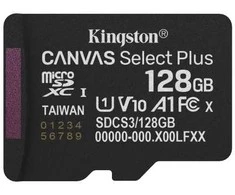 „Kingston Technology“ 128 GB „micSDXC Canvas Select Plus Gen3 150R A1“ atminties kortelės pakuotė be ADP