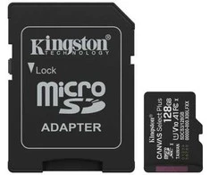 „Kingston Technology“ 128 GB „Micro SDXC Canvas Select Plus Gen3“ 150 MB/s A1 kortelė + adapteris