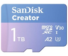 SanDisk Creator Micro SDXC 1 TB Class 10 UHS-I/U3 A2 V30 atminties kortelė (SDSQXAV-1T00-GN6MS)