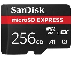 Atminties kortelė SanDisk Micro SDXC Express 256GB 880/480 MB/s EX C10 U3 UHS-I