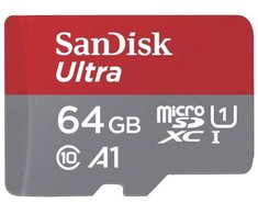 SanDisk Ultra Micro SDXC 64 GB Class 10 UHS-I/U1 A1 kortelė (SDSQUAB-064G-GN6TA)