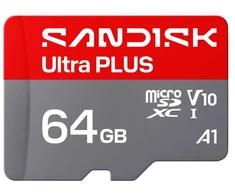 Atminties kortelė SANDISK Ultra PLUS Micro SD 64 GB UHS-I atmintis