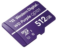 Atminties kortelė Sandisk SD-Micro kortelė 512GB WD SDXC violetinė 3D NAND Flash, violetinė, UHS-I