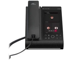 „AudioCodes Teams C470HD Total Touch“ IP telefonas su PoE GbE ryšiu, IP telefonas, juodas, laidinis ragelis, stalinis, „Android“, TFT