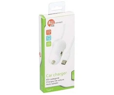Ausinės All Ride „Allride Connect 2.0“ cigarečių degiklio įkroviklis, USB-C, 2.1A,
