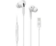Celly UP1200 stereo ausinės, į ausis, USB-C, baltos
