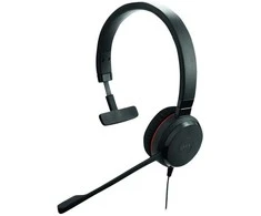 Ausinės - Jabra Evolve 30 II UC Mono (triukšmo slopinimo mikrofonas, odinės pagalvėlės)
