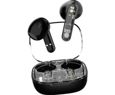 Ausinės į ausis STREETZ, permatomos, juodos / T150-BLK / 6612030