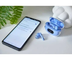 Ausinės su mikrofonu INTENSO Buds Plus Auriculares TWS ANC+ENC Mėlyna