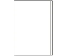 Lipnios etiketės Avery Zweckform , A4, 200x297mm, 1 etiketė lape, su rėmeliu, 100 lapų, baltos spalvos
