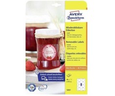 AVERY Zweckform etiketės 5081 baltos 65,0 x 65,0 mm