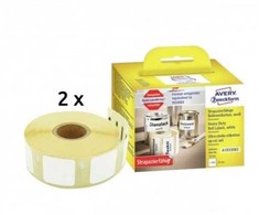 Avery Zweckform Avery A1933083 25 x 25 mm ritinys baltų patvarių poliesterio etikečių, skirtų Dymo LabelWriter™