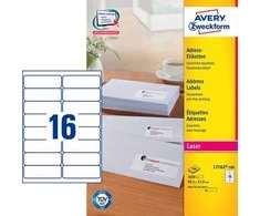 Avery Zweckform TIK.ZF L7162 99.1X33,9 100 ARK. / 2400 / ETIKETĖ - L7162-100
