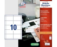 Avery Zweckform Avery 4820, PVC, Permatomas, 90 mm, 54 mm, 50 vnt.