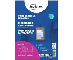 Avery Zweckform „Avery 4839XL“, ženklelis, portretas, kartonas, baltas, A6, 105 mm
