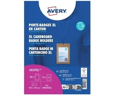 Avery Zweckform „Avery 4839XL“, ženklelis, portretas, kartonas, baltas, A6, 105 mm