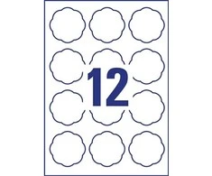 Avery Zwckform Etykiety na słoiki - usuwalne | 6 x 5.95 cm