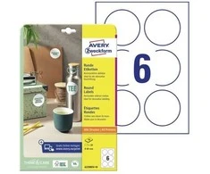 AveryAvery Zweckform Apvalus etiketės Ø 80 mm;