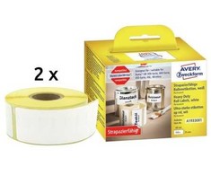 AVERY Avery A1933081, Baltas, Rectangle, Permanent, Juodas on baltas, Roll, Polyester