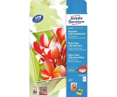 Avery Zweckform Avery C2550-50, Blizgus, 250 g/m², Rašalinis, 10 x 15 cm, Balta, 50 lapų