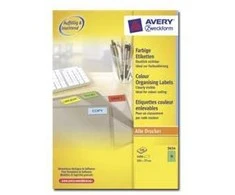 Avery Zweckform „Avery“ spalvotos etiketės, žalios, 105 x 37 mm, žalios, lipni spausdintuvo etiketė, A4, popierius, lazerinis / rašalinis, nuolatinis