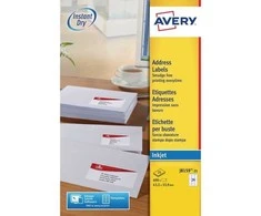 Avery Zweckform A4 AVERIOS 63,5 X 33,9 MM BALTĖ (24)