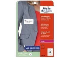 Avery Zweckform „Avery L4881-20“, balta, apvali, nuimama, A4, lazerinis, 8 vnt.