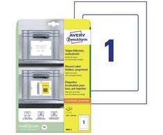 Avery Zweckform 8003-5 220 x 160 mm Polypropylen Weiss Hellgrau 5 St. Permanent