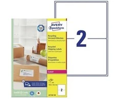 Avery Zweckform Avery QuickPEEL, Balta, A4, 199,6 mm, 143,5 mm, 200 vnt., 100 lapų
