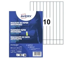 Avery Zweckform Kontrolinė renginių apyrankė Tyvek neoninės geltonos spalvos 265x19mm