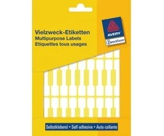 Avery Zweckform „Avery“ žiedinė etiketė, Balta, 49 x 10 mm, Balta, 49 x 10 mm, Popierius, 28 vnt., 33 lapai, 924 vnt.
