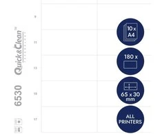 Plakatas Avery Zweckform AVZ DPC6530A-10 - Spausdinama įdėklinė etiketė 65x30 mm 180 vnt. (DPC6530A-10)