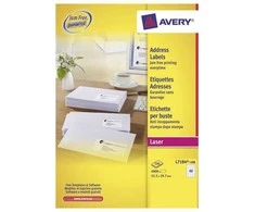 Avery Zweckform Lazerinis lipdukas Avery 52,5 x 29,7 mm 40 vnt./lapas 100 lapų/pak. L7184 - (4000 vnt.)