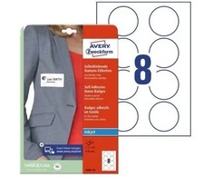 Avery Zweckform Lipni lentelė „Avery“ rašaliniam spausdintuvui, Ø65 mm - (20 lapų x 8 vnt.)