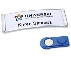 Avery Zweckform Vardinė lentelė su magnetu, Badgepoint, 68x22 mm plieno rėmas (20)