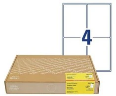 Avery Zweckform Siuntimo etiketė „Avery“ 99,1 x 143,5 mm, balta - (300 lapų x 4 vnt.)
