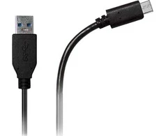 Azuri AZCABUSBC2M-BLK, 2 m, USB A, USB C, Juodas