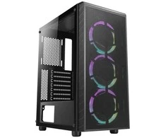 GAMING kompiuterio korpusas AZZA Prime 360, su 3xARGB Fan, ATX, Micro ATX, ITX, side window made of tempered glass, Without PSU (bottom), CSAZ-360