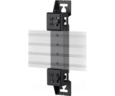 B-Tech SYSTEM X - Reguliuojamo aukščio ir gylio bėgelio tvirtinimo laikiklis, Bėgio modulis, Juodas, Metalas, 50 kg, BT8390, BT8393, 56 mm