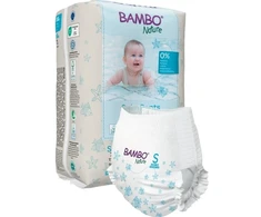 Abena BAMBO NATURE maudymosi kelnaitės, S (11-17 kg), 12vnt.